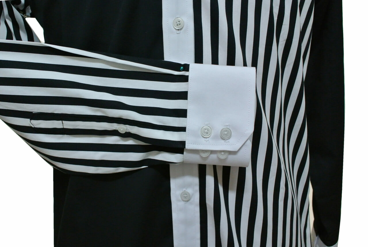 Vintage Style Roger Daltrey Black & White Button Down Shirt
