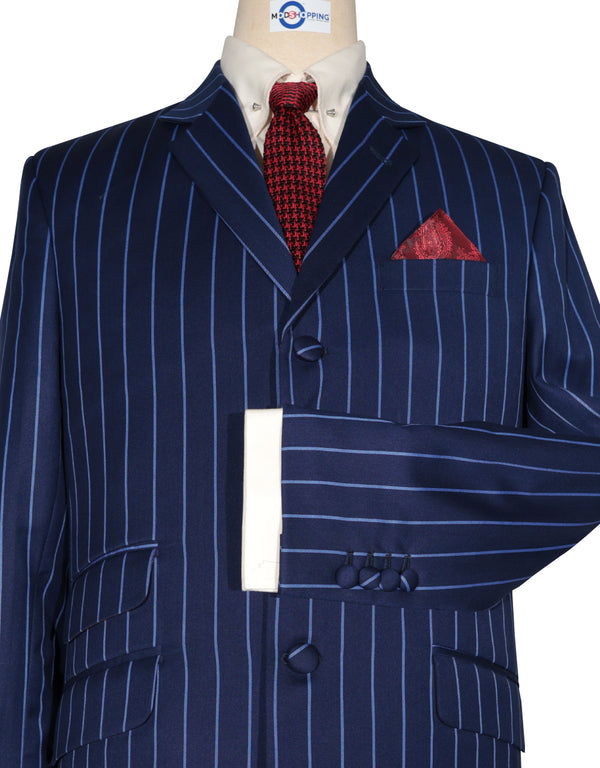 Boating Blazer - Blue and Sky Blue Stripe Blazer