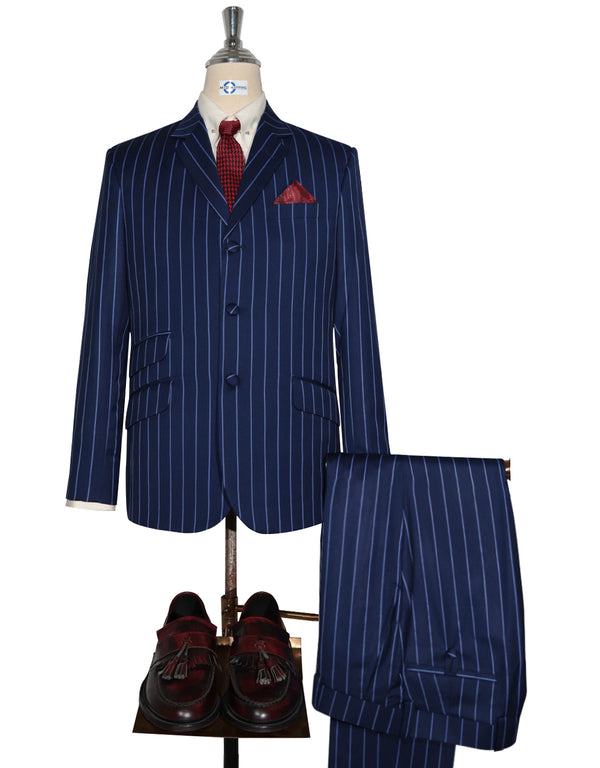 Stripe Suit - Blue and Sky Blue Stripe Suit