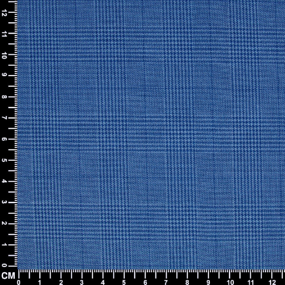 Blue Prince of Wales Check Fabric