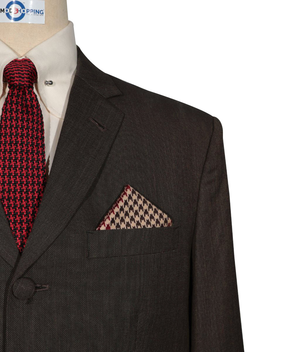 Brown Birdseye Suit Chest