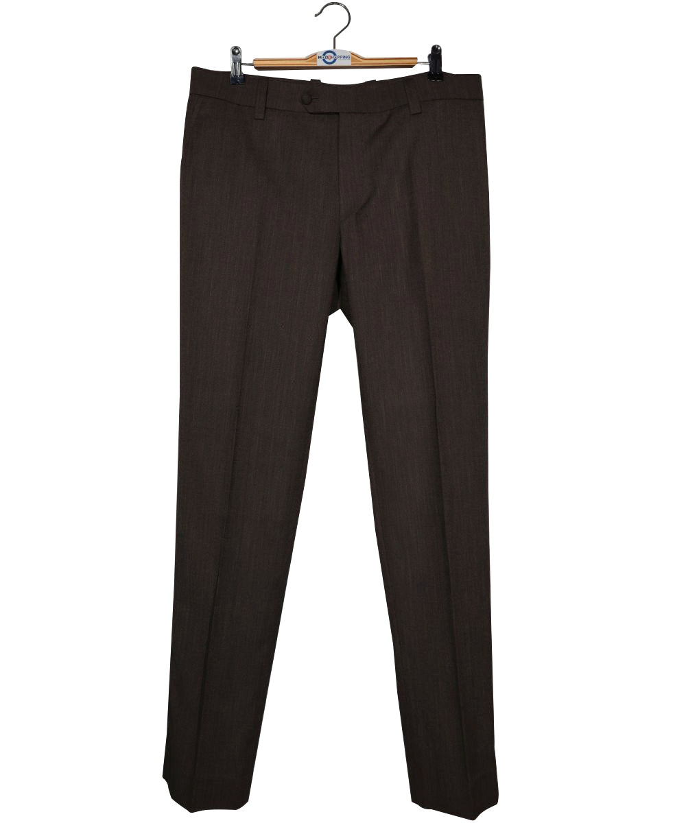 Brown Birdseye Suit Trouser2