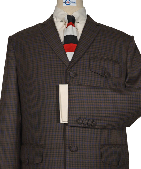 Chocolate Brown Goldhawk Suit Pacth Pocket