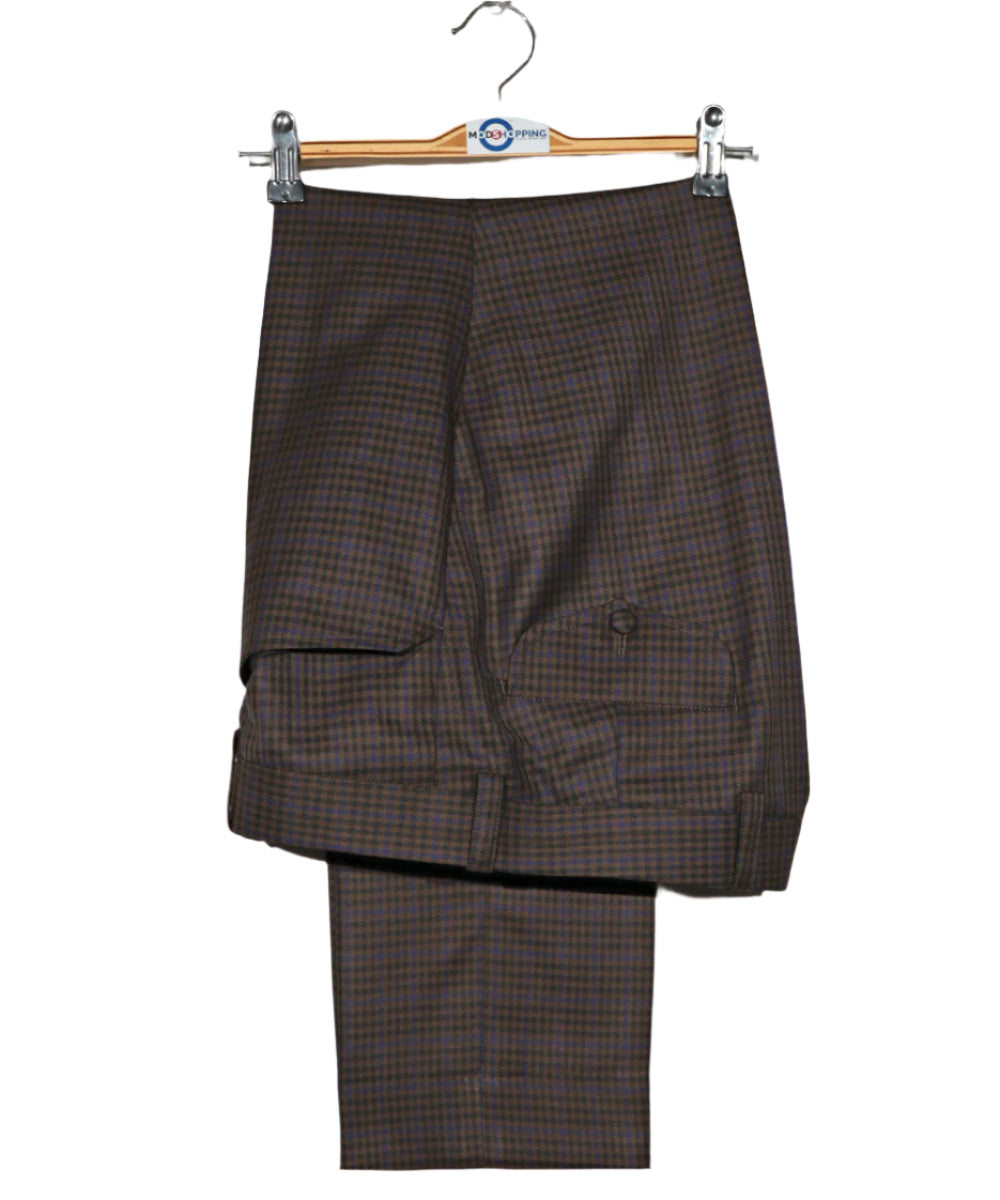 Mod Suit - Chocolate Brown Goldhawk Suit