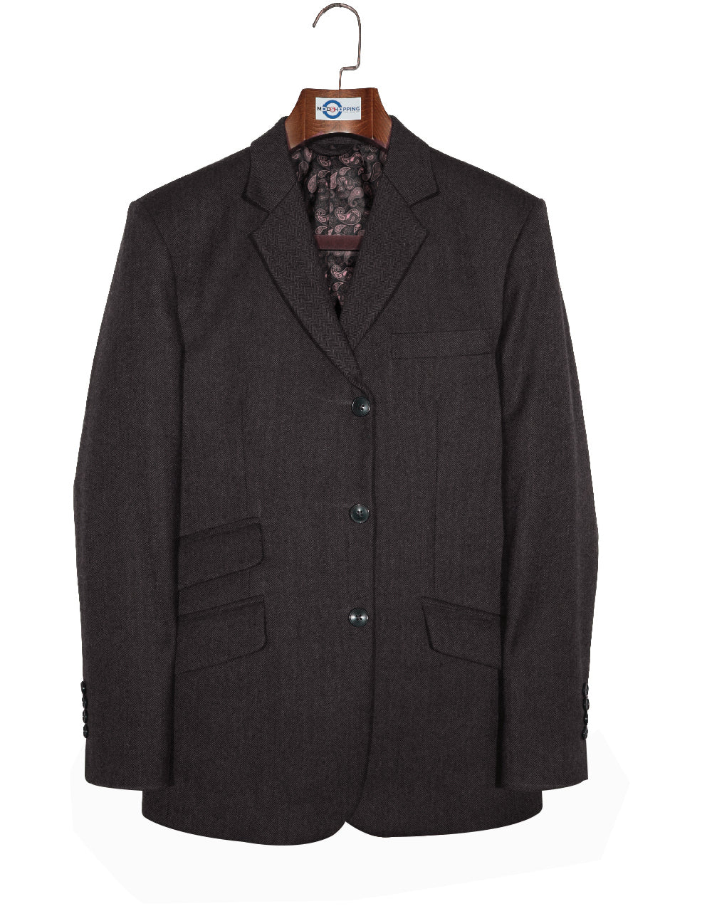 Tweed Jacket | Brown Herringbone Tweed Jacket