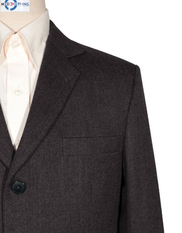 Tweed Jacket | Brown Herringbone Tweed Jacket