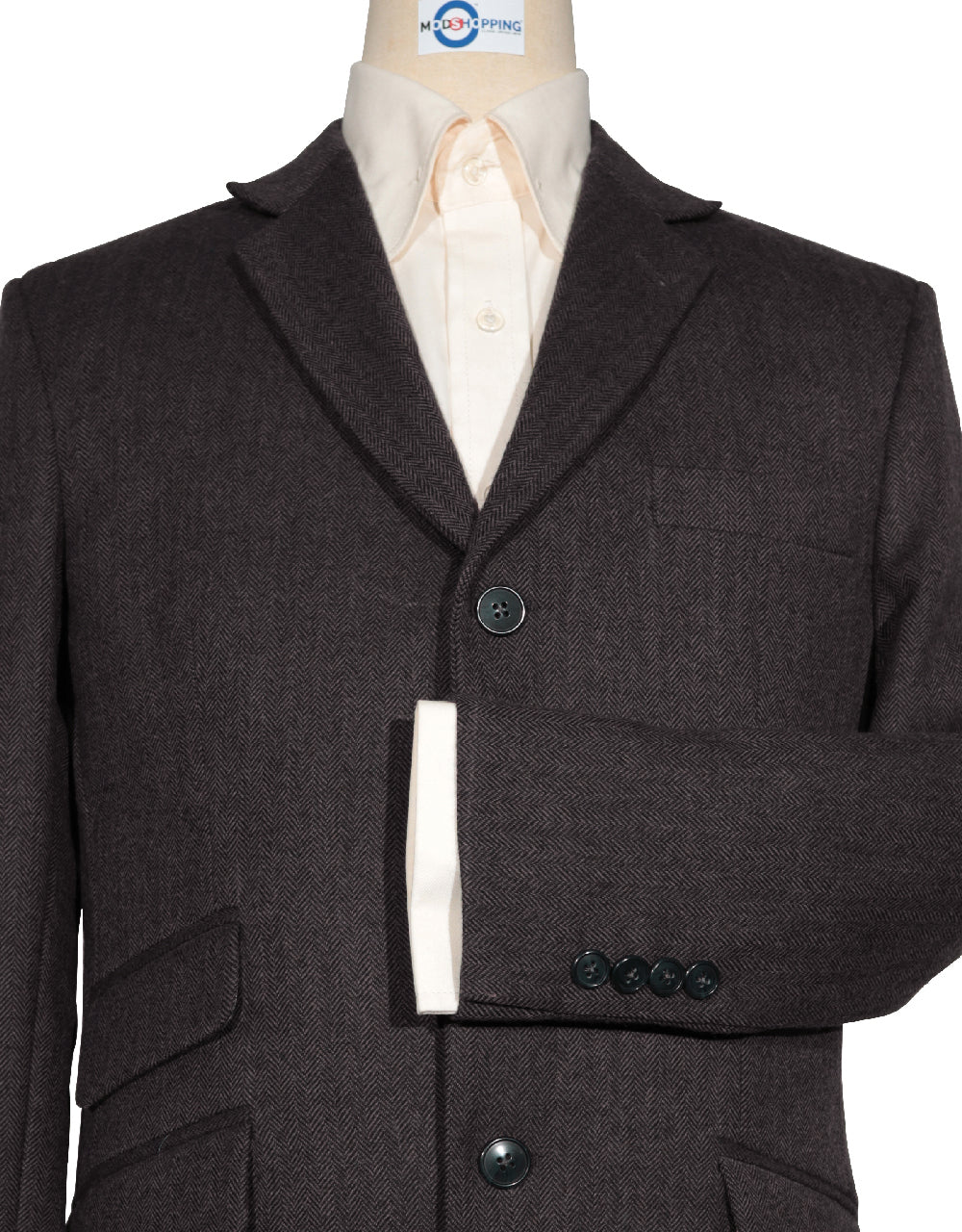 Tweed Jacket | Brown Herringbone Tweed Jacket