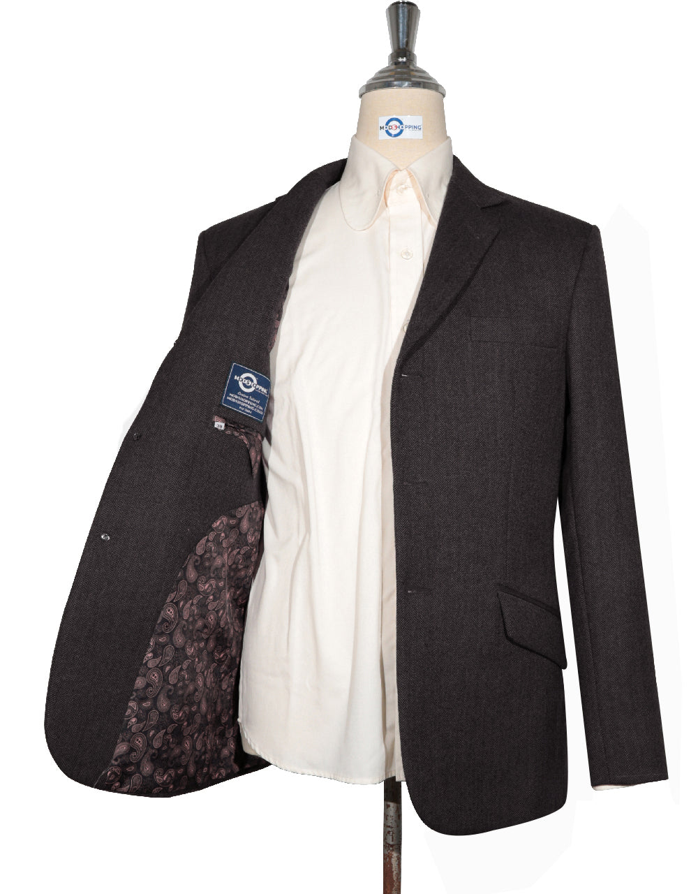 Tweed Jacket | Brown Herringbone Tweed Jacket