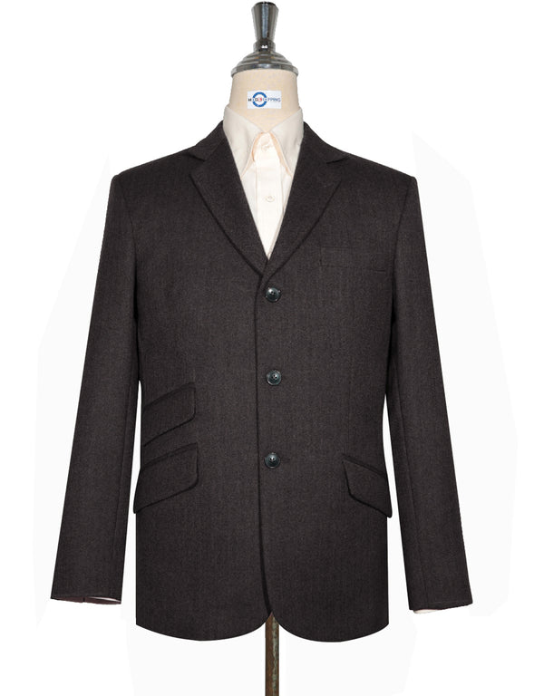 Tweed Jacket | Brown Herringbone Tweed Jacket