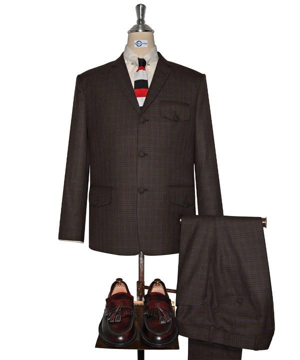 Chocolate Brown Goldhawk Suit Pacth Pocket