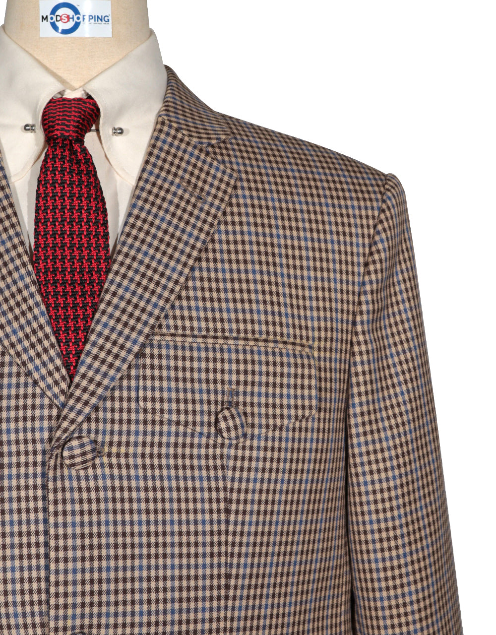 Mod Suit - Vintage Style Brown Goldhawk Suit