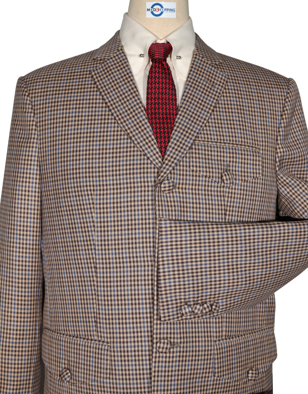 Mod Suit - Vintage Style Brown Goldhawk Suit