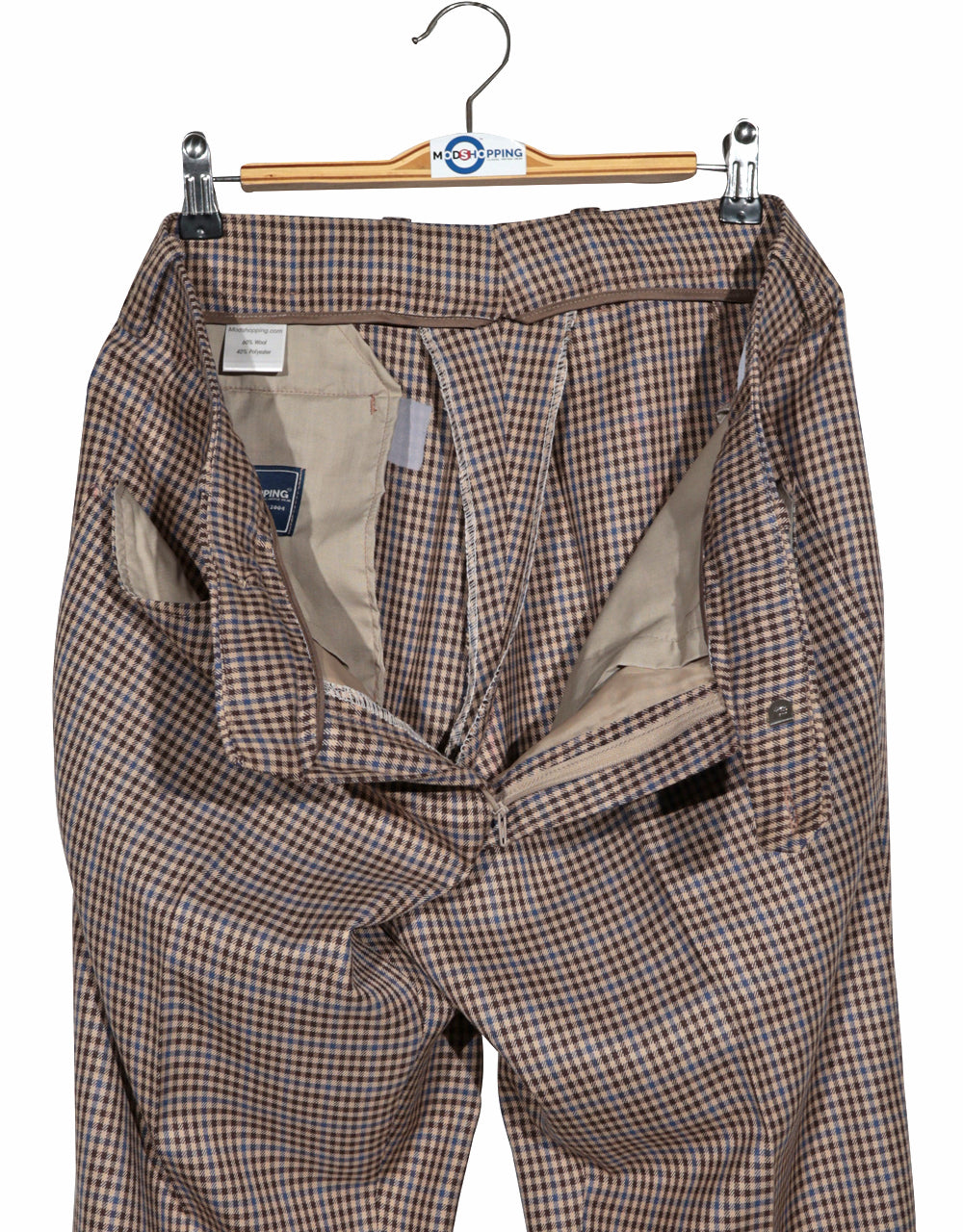 Mod Suit - Vintage Style Brown Goldhawk Suit