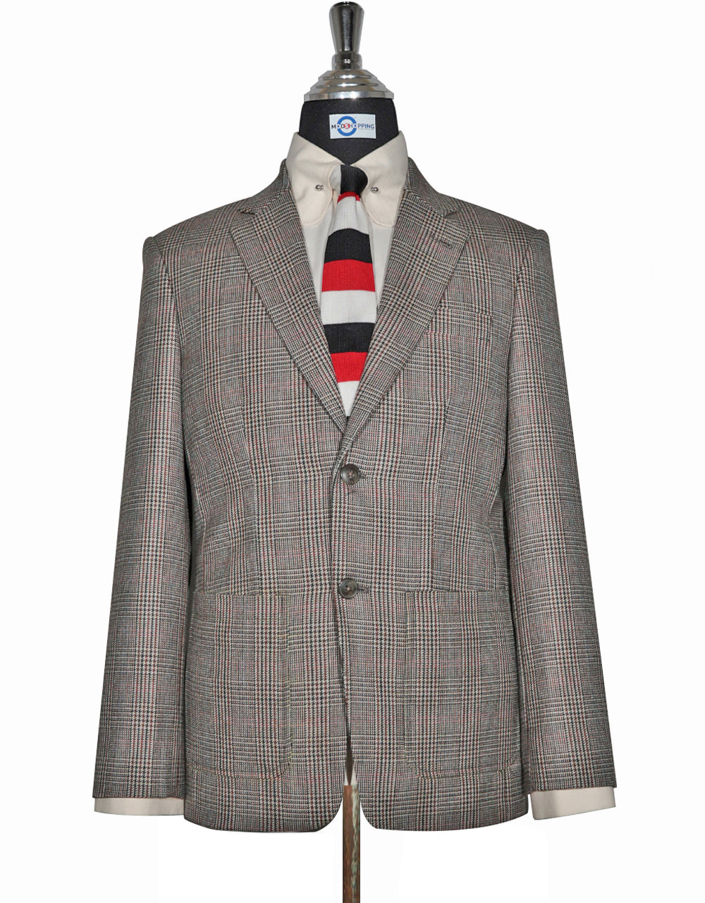 Brown Prince of Wales Check Jacket