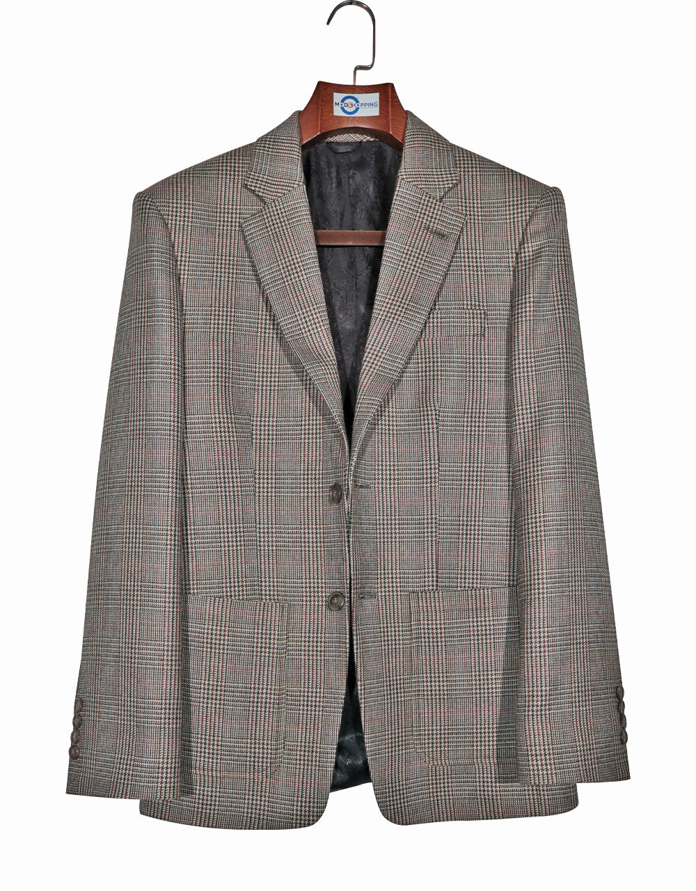 Brown Prince of Wales Check Jacket
