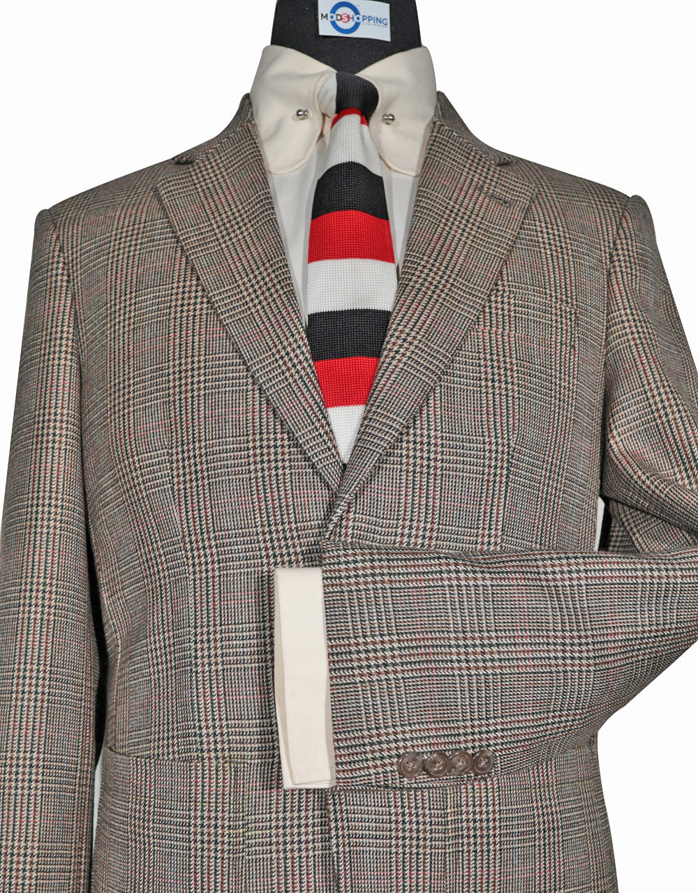 Brown Prince of Wales Check Jacket
