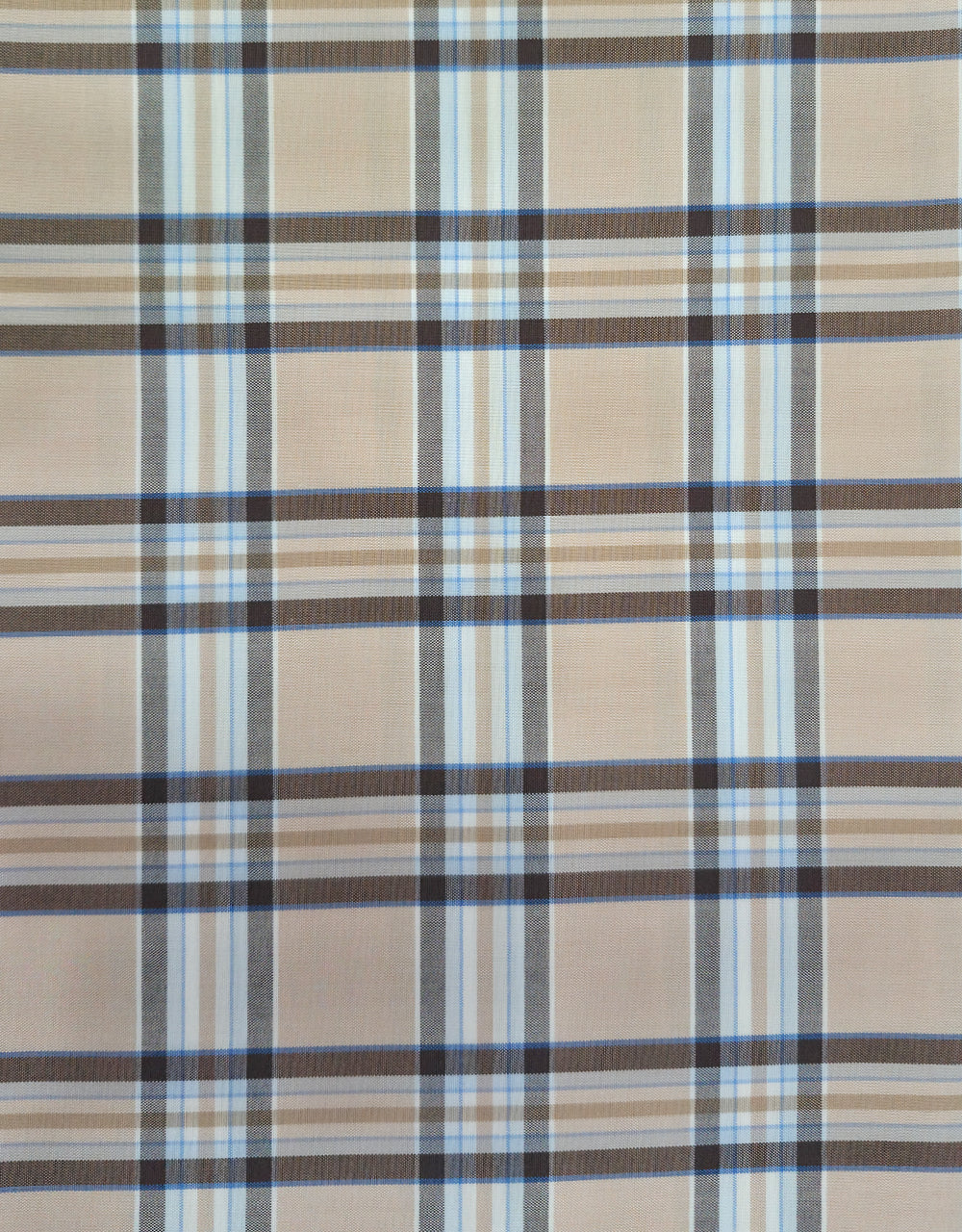 Brown Prince of Wales Check Short Sleeve Shirt 