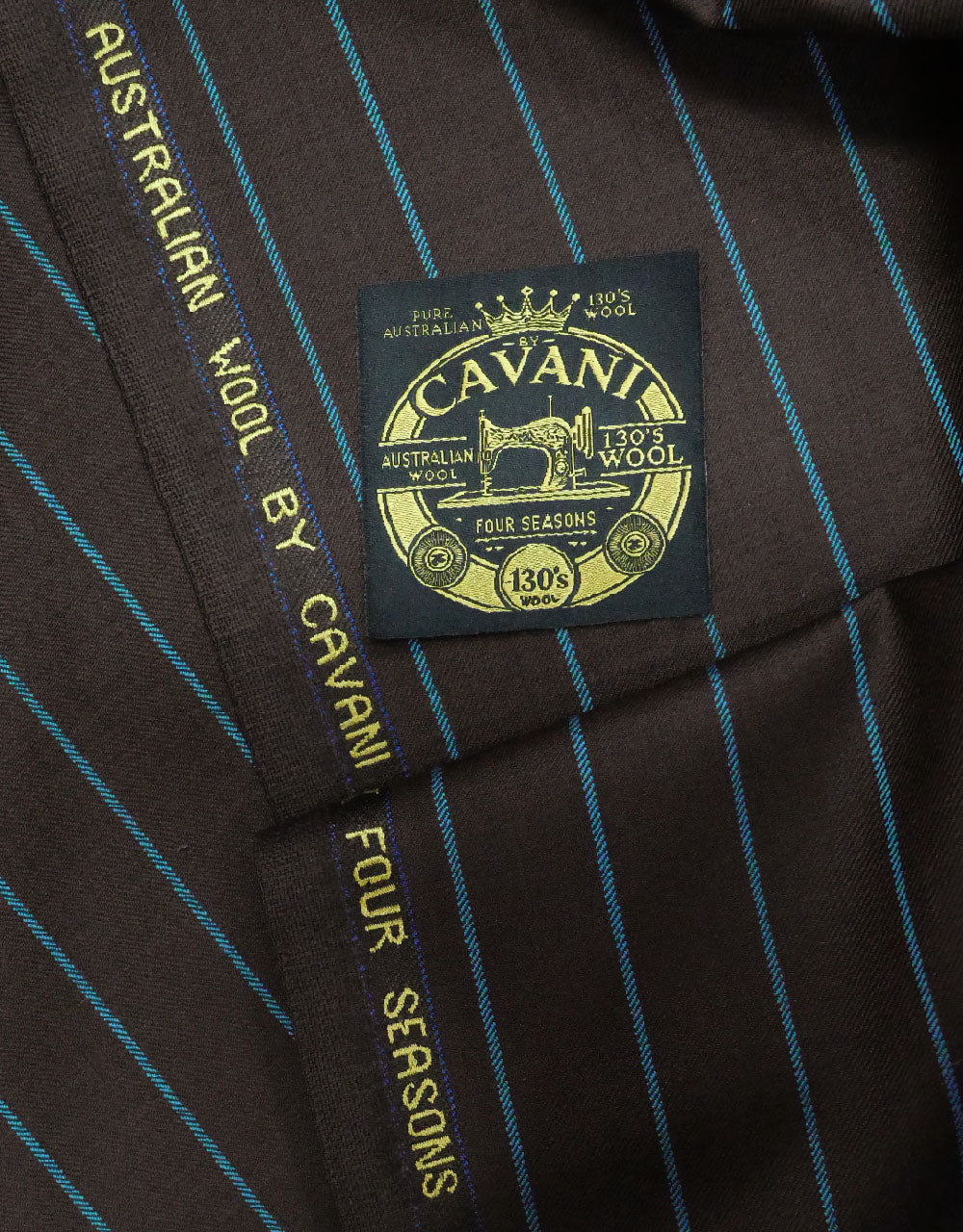 Brown and Light Sky Fabric