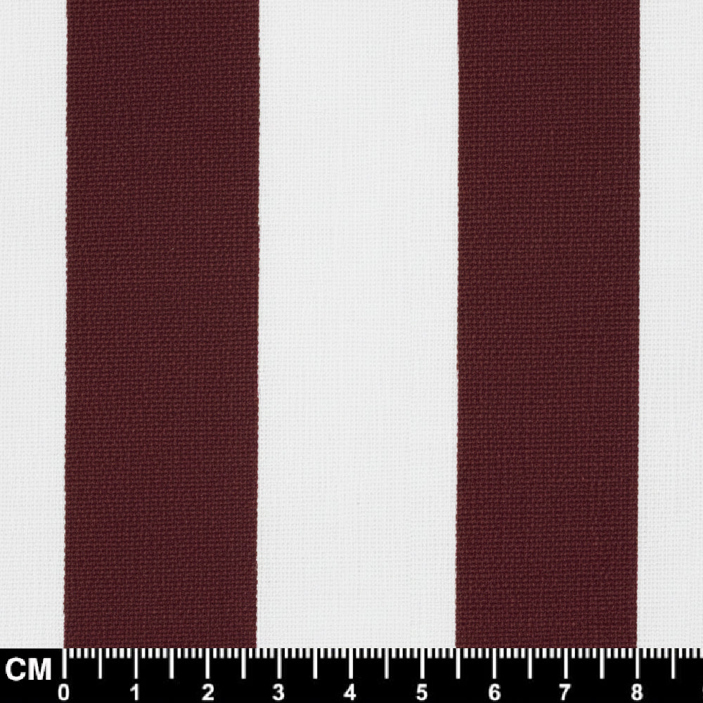 Brown and White Striped Fabric