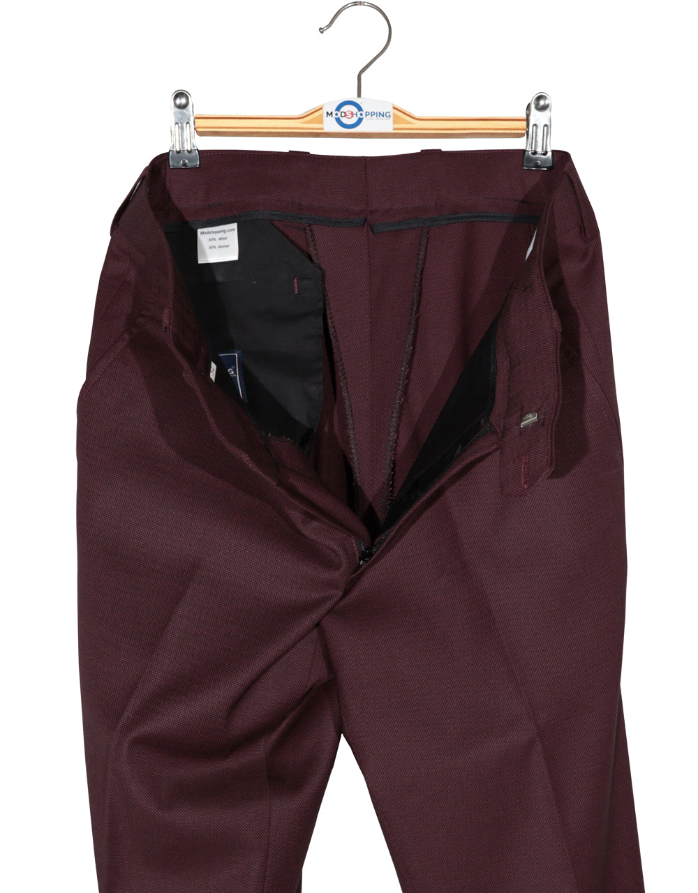 Burgundy Birdseye Suit