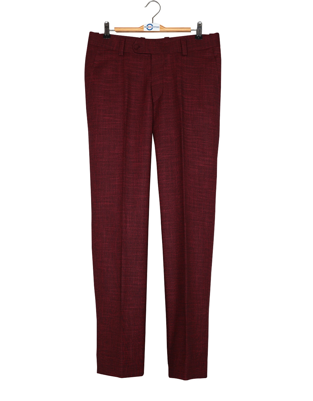 Burgundy Linen Suit