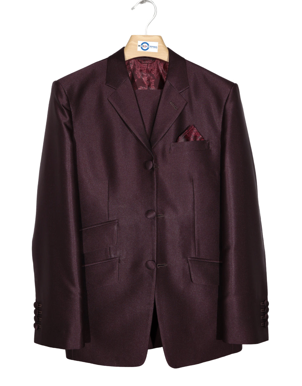 Burgundy Tonic Suit