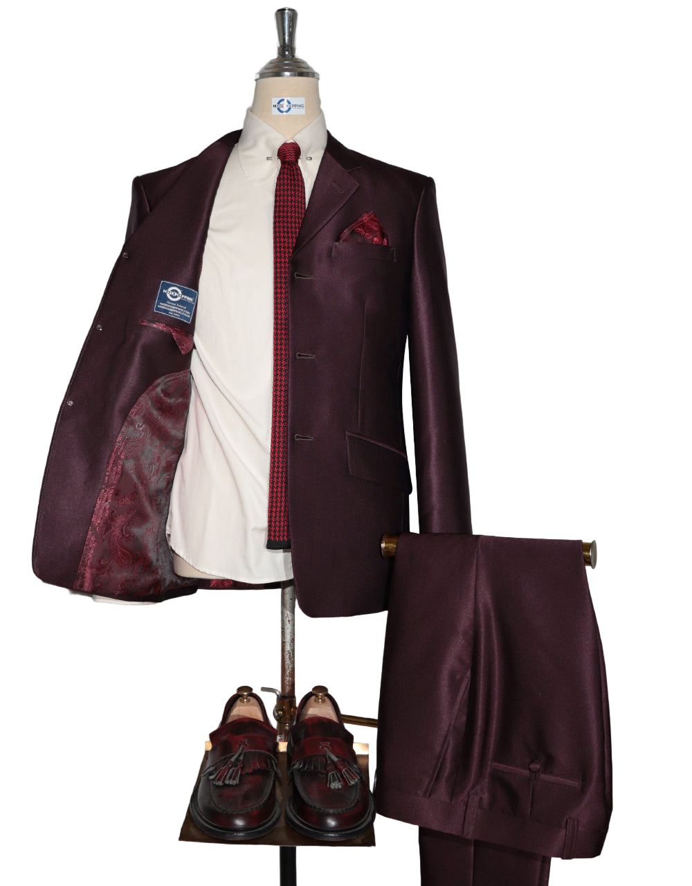 Burgundy Tonic Suit