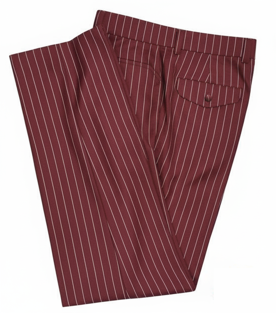 Burgundy Stripe Trouser