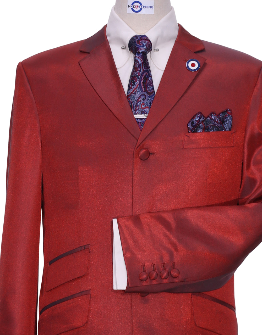  Burnt Orange & Pine Two-Tone Suit