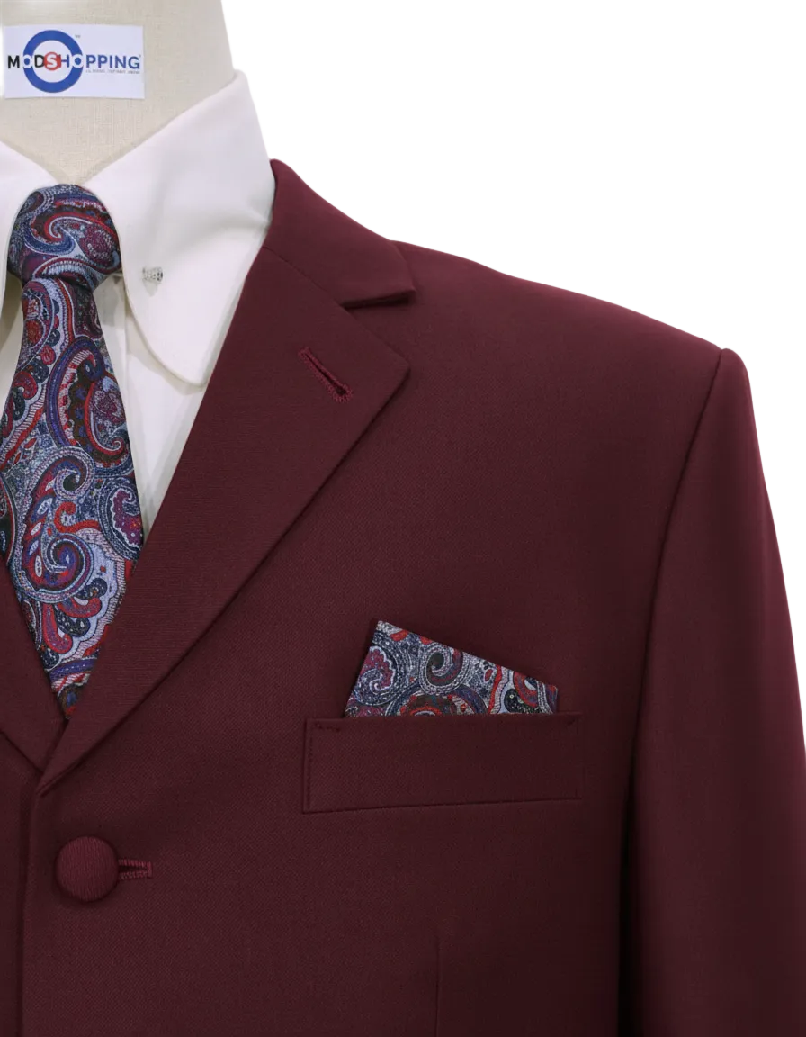 Burgundy Wedding Suit