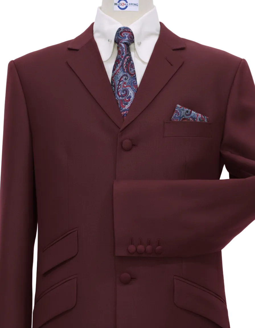 Burgundy Wedding Suit