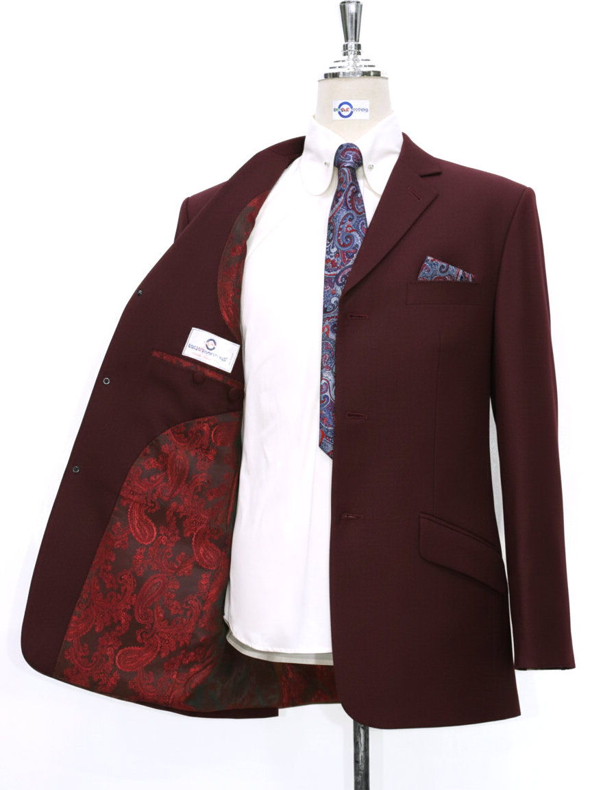 Burgundy Wedding Suit