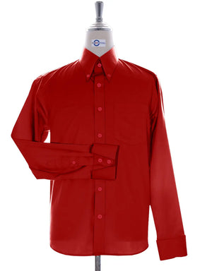 Button Down Red Color Shirt Modshopping Clothing