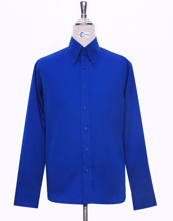 Button Down Shirt - Blue Shirt Modshopping Clothing