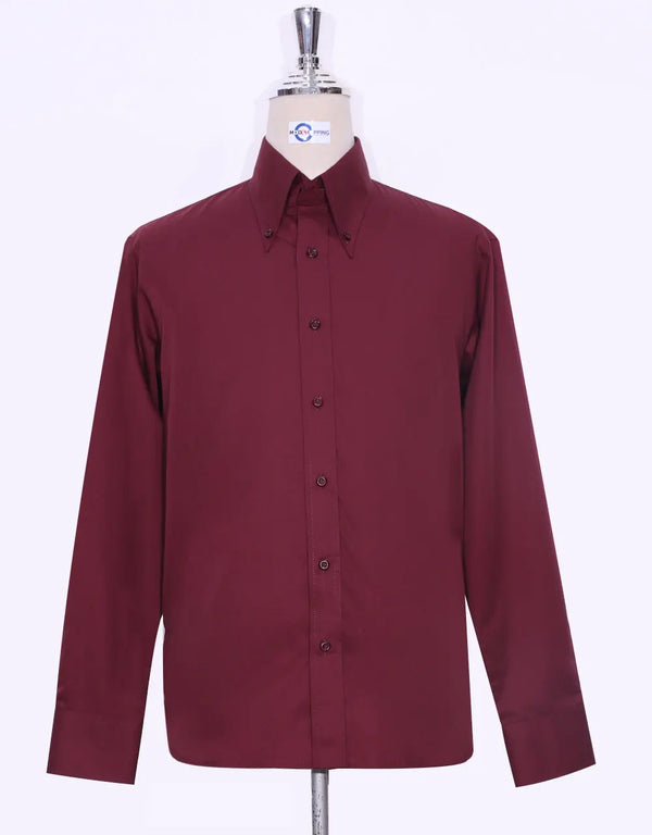 Button Down Shirt | Burgundy Shirt Modshopping Clothing