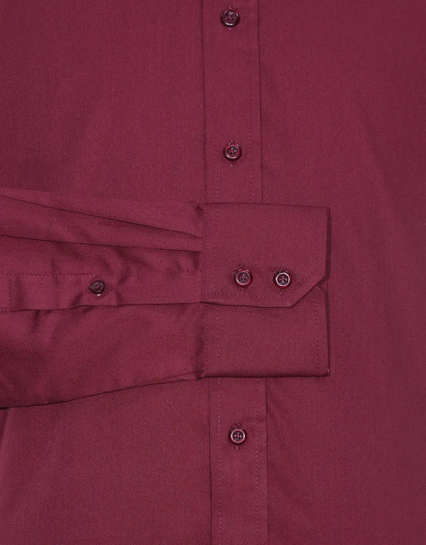 Button Down Shirt | Burgundy Shirt Modshopping Clothing