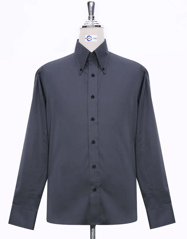 Button Down Shirt - Charcoal Grey Shirt Men's Modshopping Clothing
