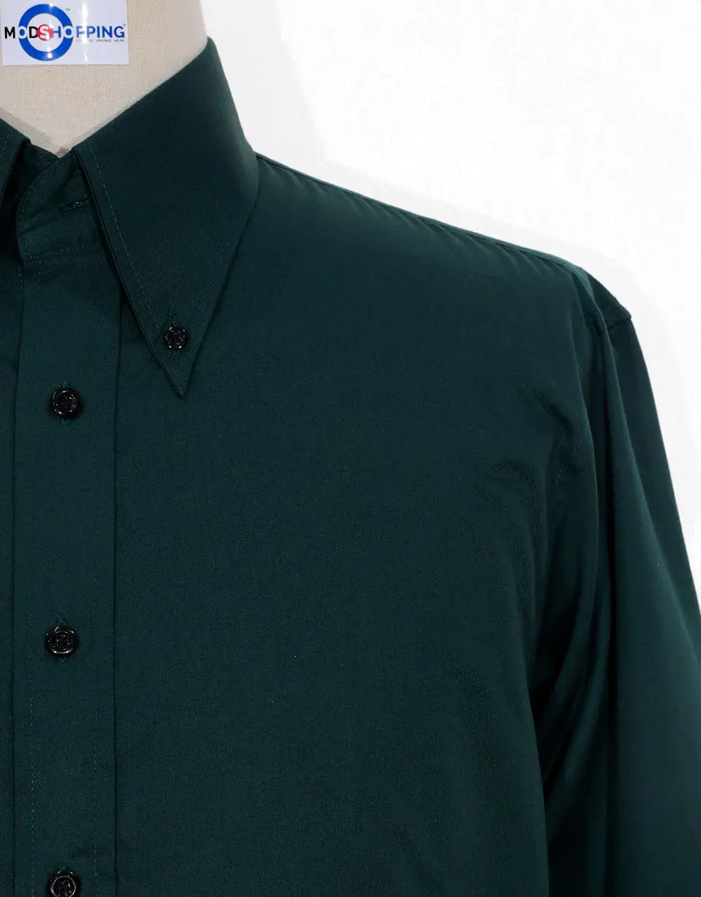 Button Down Shirt | Dark Green Shirt Modshopping Clothing