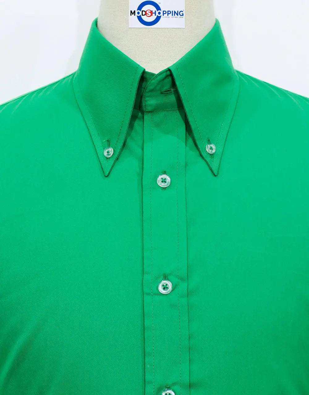 Button Down Shirt - Green Shirt Modshopping Clothing