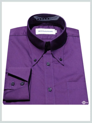 Button Down Shirt | Purple Formal Shirt Modshopping Clothing