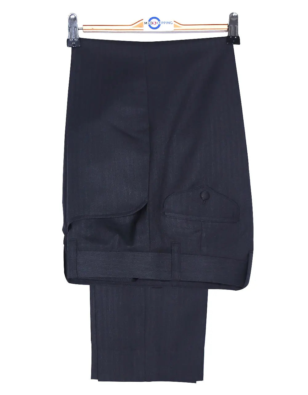 Charcoal Grey Herringbone 4 Button Suit Modshopping Clothing