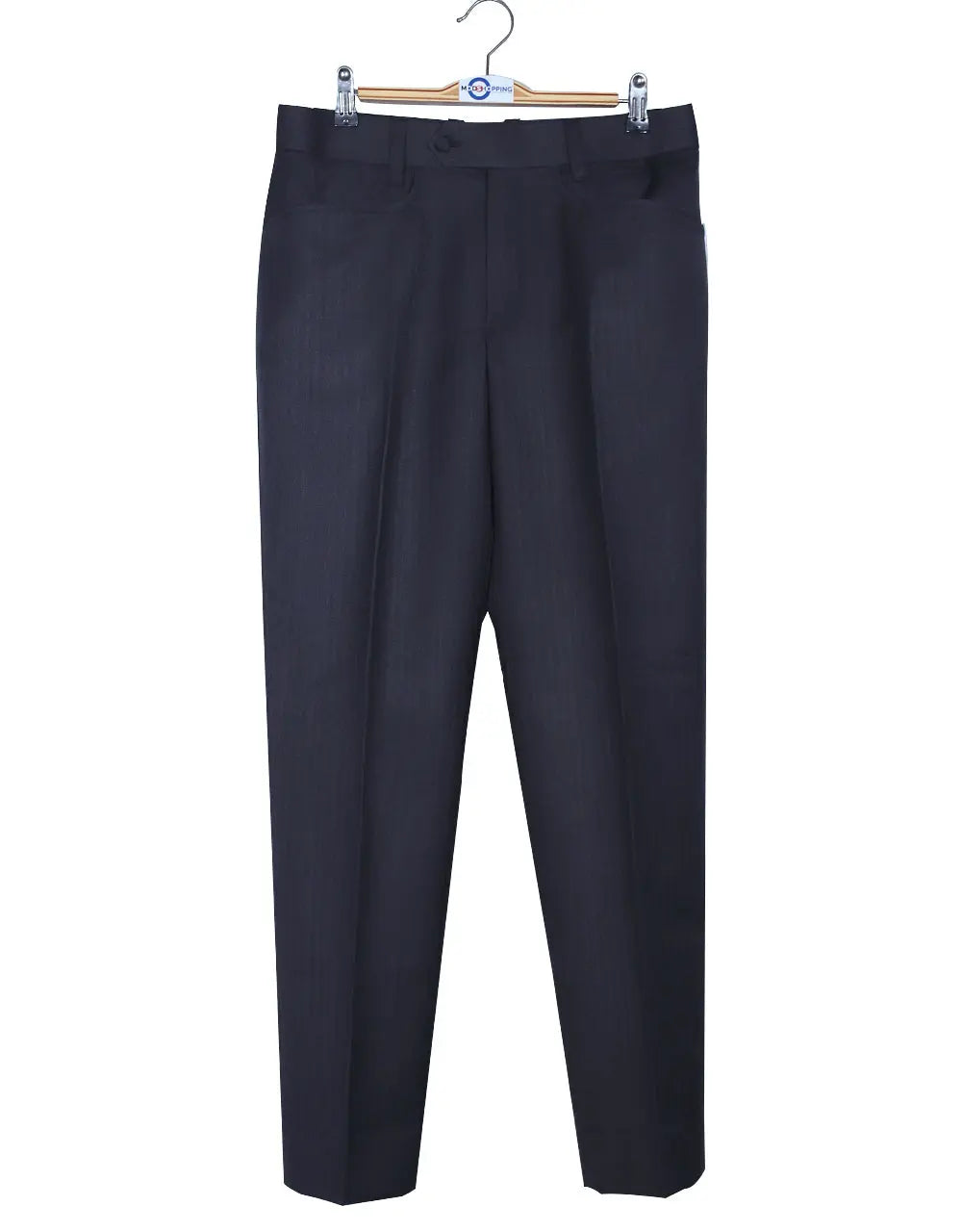 Charcoal Grey Herringbone 4 Button Suit Modshopping Clothing