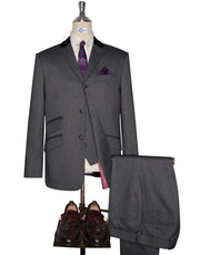 Mod & Vintage-Style Herringbone 3-Piece Suits