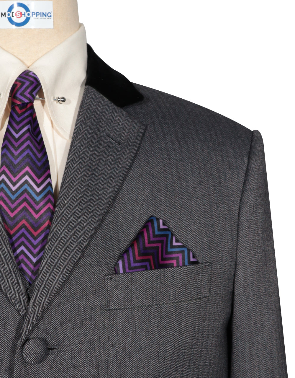  Herringbone Tweed Suit