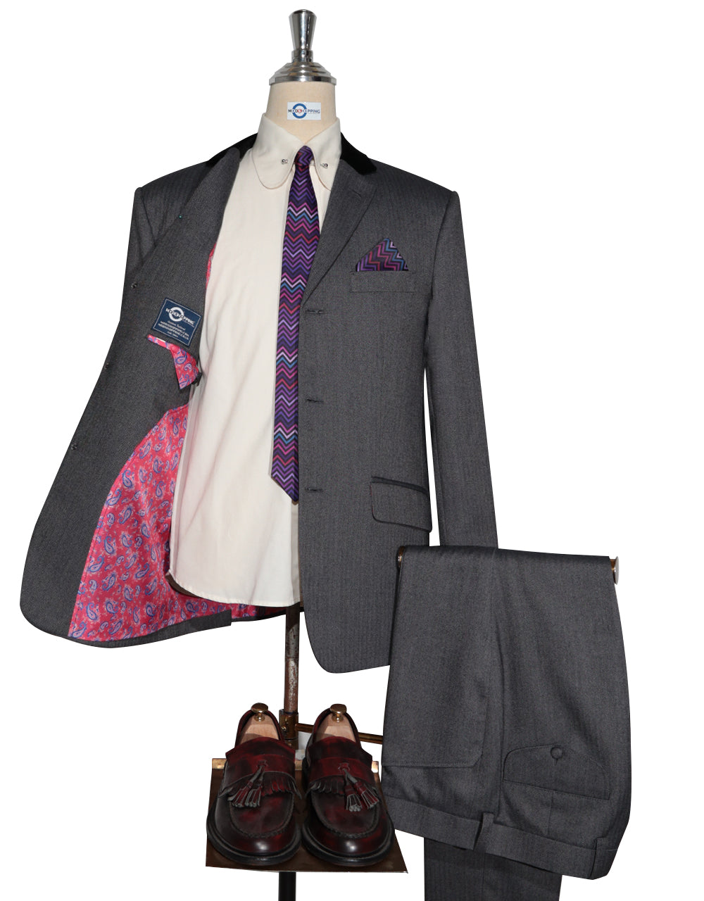  Herringbone Tweed Suit
