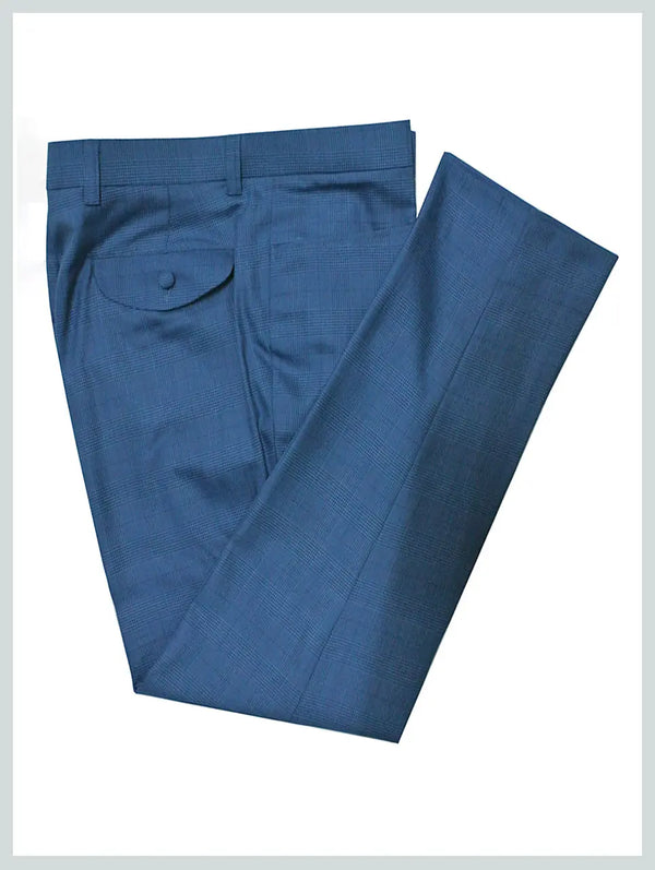 Check Trouser | Blue Prince of Wales Check Trouser Modshopping Clothing