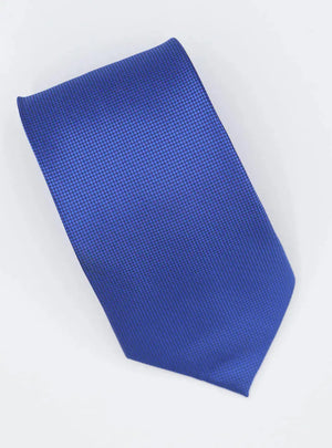 Copy of 100% silk retro mod style royal blue check necktie for men Modshopping Clothing