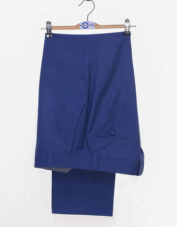Copy of Deep Navy Blue Birdseye Suit Modshopping Clothing