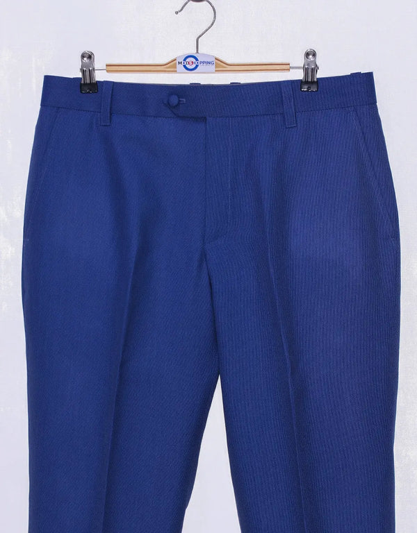 Copy of Deep Navy Blue Birdseye Suit Modshopping Clothing