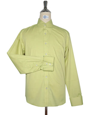 Copy of Tab Collar Shirt | Lemon GreenTab Collar Shirt Modshopping Clothing
